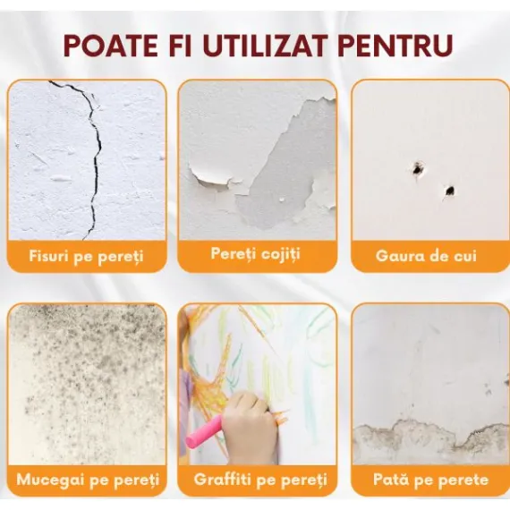 Trafalet cu Rezervor Integrat 2-in-1 | Vopsea Alba Lavabila 500g | Uscare 30 Min | Retusuri Rapide Interior - imagine 3